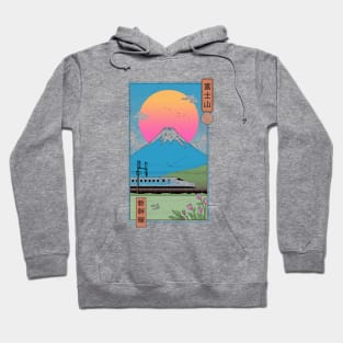 Shinkansen in Mt. Fuji Hoodie